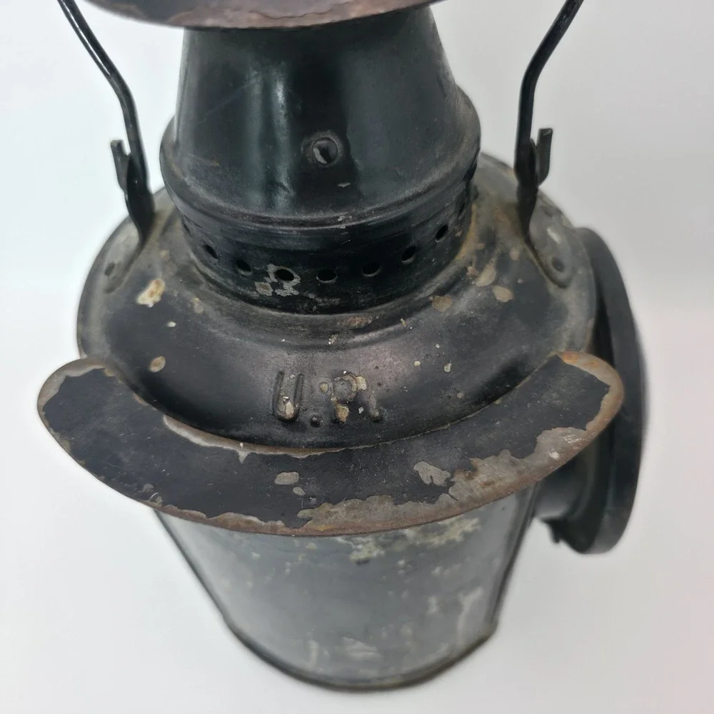 Rare Antique Vintage Adlake Non-Sweating Railroad Lantern Chicago +Original Tank